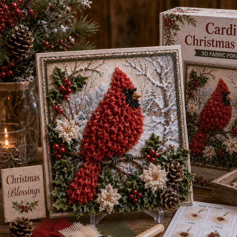 🎁 3D-kerststof-poke-art-set