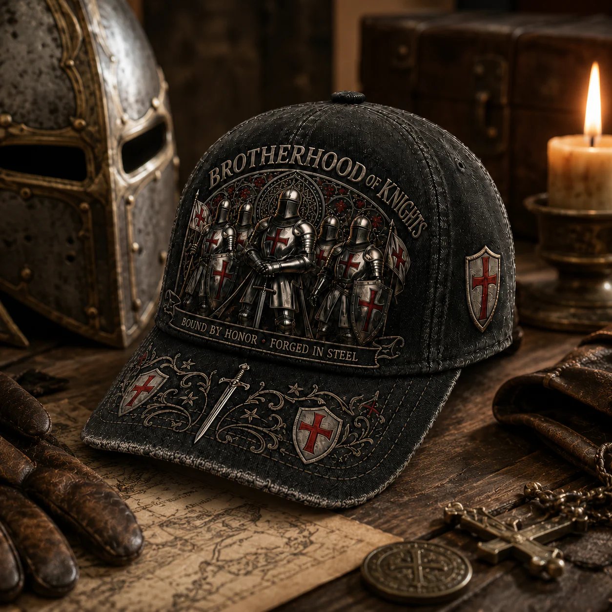 ⚔️ 2026 Architecturm®Brotherhood Of Knights Honor Cap 🎁 Free Honor Coin With Every Cap Purchase