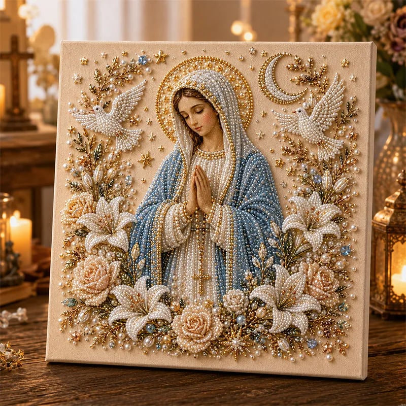 🔥 Last Day 75% OFF – ✝️ DIY Jesus Pearl Art Kit | 3D Pearl-Style Christian Artwork for Prayer Corners & Faith Gifts (📦Buy 3 Free Shipping)