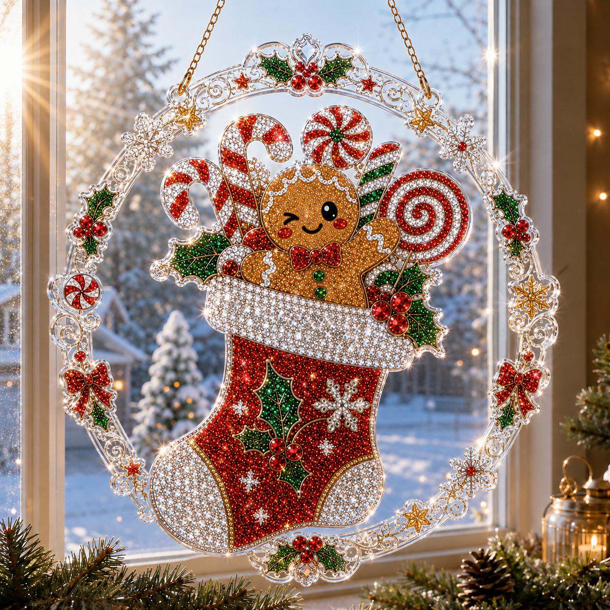 🎅70% Off on the Last Day of the Off-Season Sale🎄- Christmas Diamond Art Suncatcher Kit