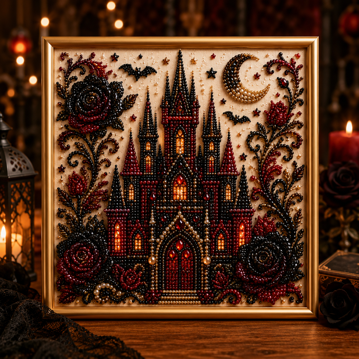 🔥 Last Day 75% OFF – 👻✨ Halloween Pearl Art DIY Kit – Turn Tiny Pearls into Spooky-Cute Magic