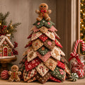 🔥CHRISTMAS EARLY BIRD SALE — 70% OFF 🎄🧵DIY Quilted Christmas Tree Kit – Handmade Fabric Holiday Tabletop Tree Decor