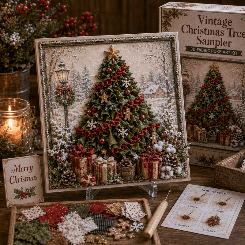🎁 3D-kerststof-poke-art-set