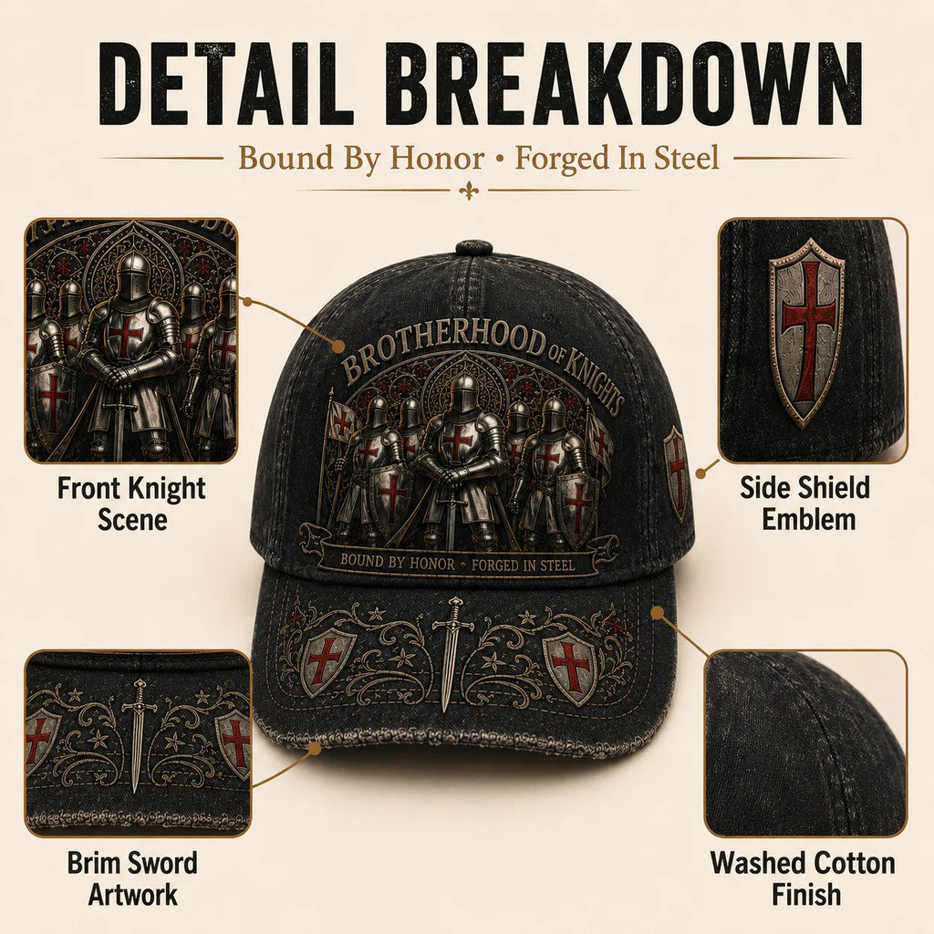 ⚔️ 2026 Architecturm®Brotherhood Of Knights Honor Cap 🎁 Free Honor Coin With Every Cap Purchase