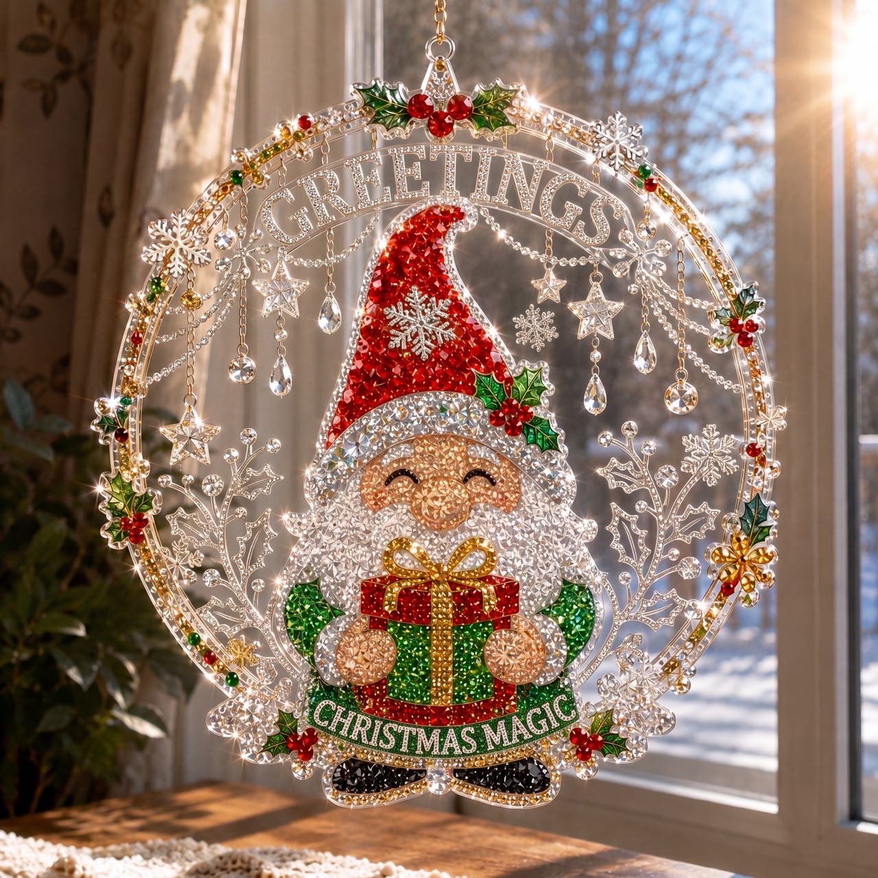 🎅70% Off on the Last Day of the Off-Season Sale🎄- Christmas Diamond Art Suncatcher Kit
