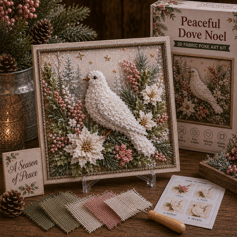 🎁 3D-kerststof-poke-art-set