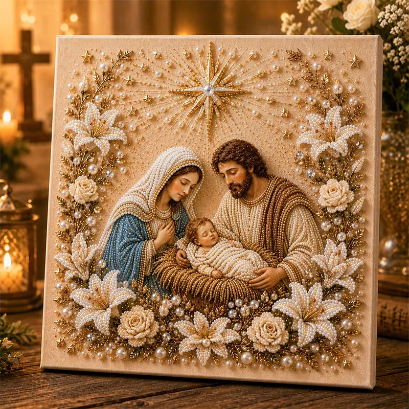 🔥 Last Day 75% OFF – ✝️ DIY Jesus Pearl Art Kit | 3D Pearl-Style Christian Artwork for Prayer Corners & Faith Gifts (📦Buy 3 Free Shipping)
