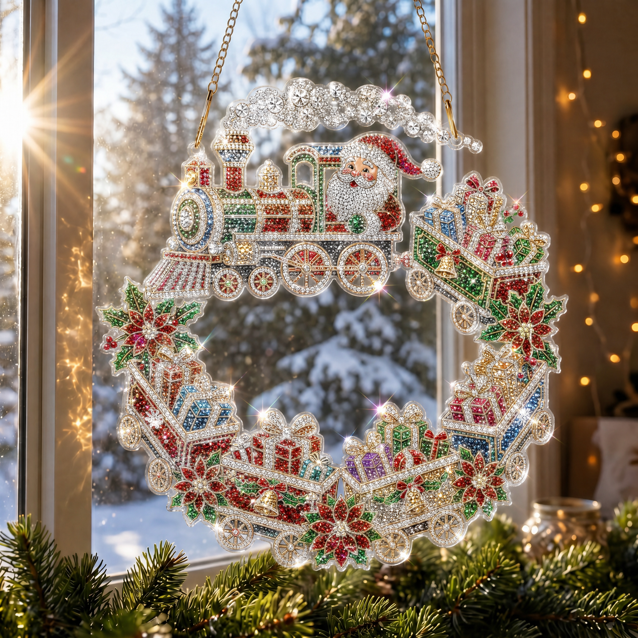 🎅70% Off on the Last Day of the Off-Season Sale🎄- Christmas Diamond Art Suncatcher Kit